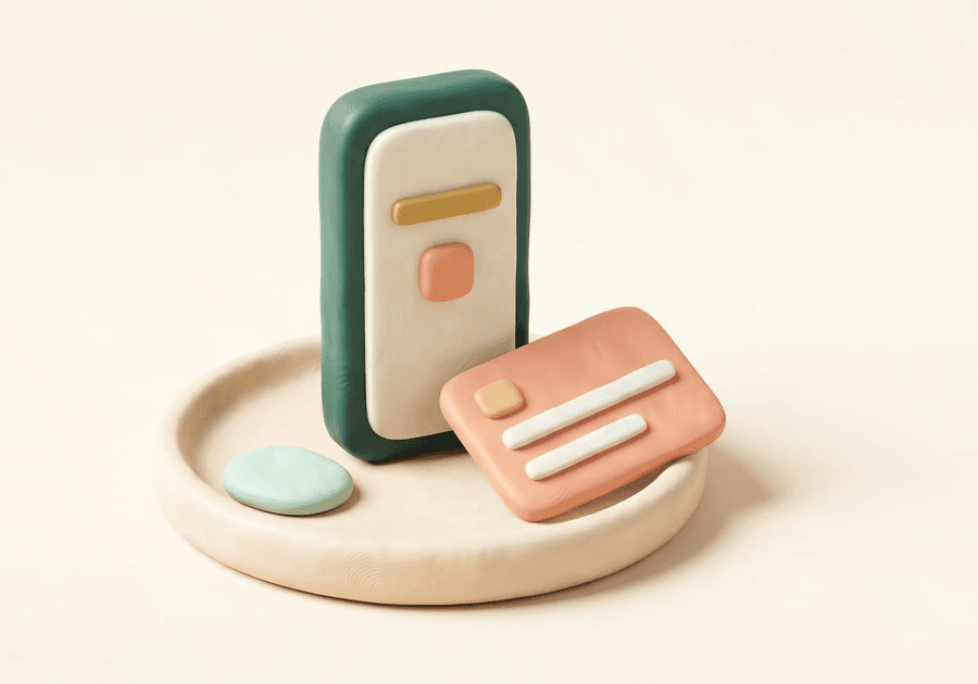 Clay scene: a lesson on a phone and a permanent archive